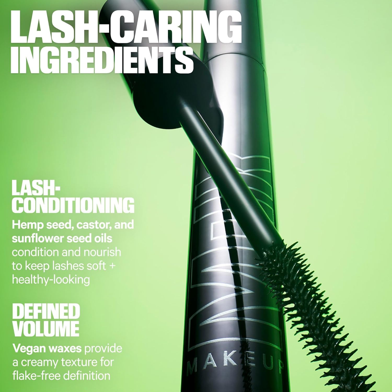 Milk Makeup KUSH High Roll Tubing Mascara – Longwear Mascara for Natural Volume, Length + Definition – Water-Resistant, Smudge-Proof + Flake-Free Up to 24 Hours – 0.3 oz