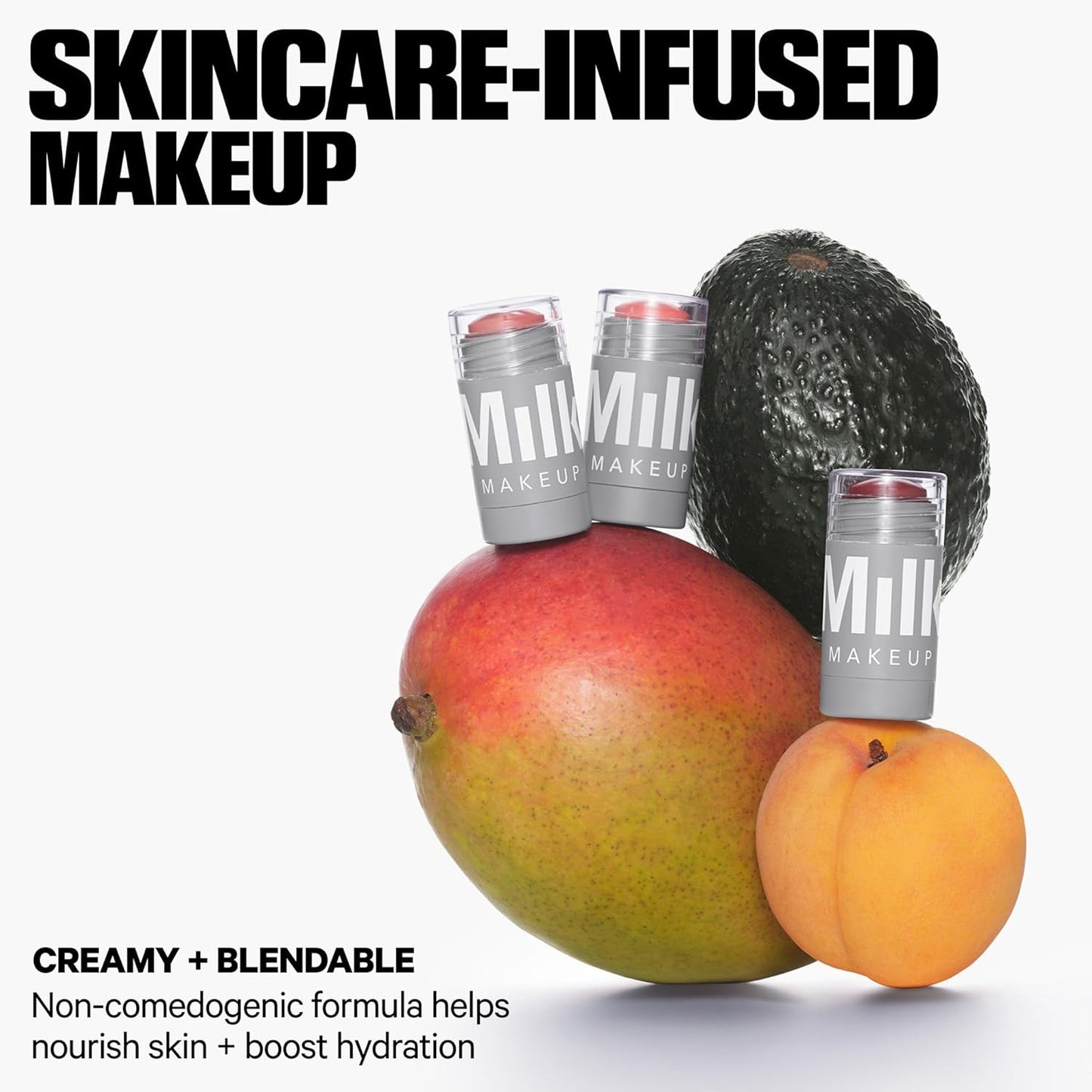 Milk Makeup Lip + Cheek Stick – Multi-Use Cream Blush + Lip Color with Mango Butter, Avocado Oil + Apricot Oil – Hydrating, Buildable, Long-Lasting, Vegan Formula