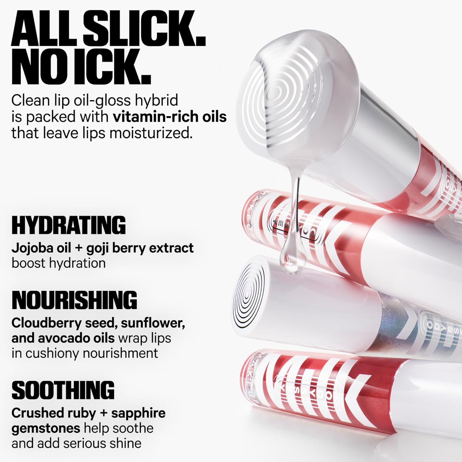 Milk Makeup Odyssey Lip Oil Gloss - For Fuller and Glossy Lips - Long Lasting Moisture - Semi-Sheer Color - Vegan Cruelty Free