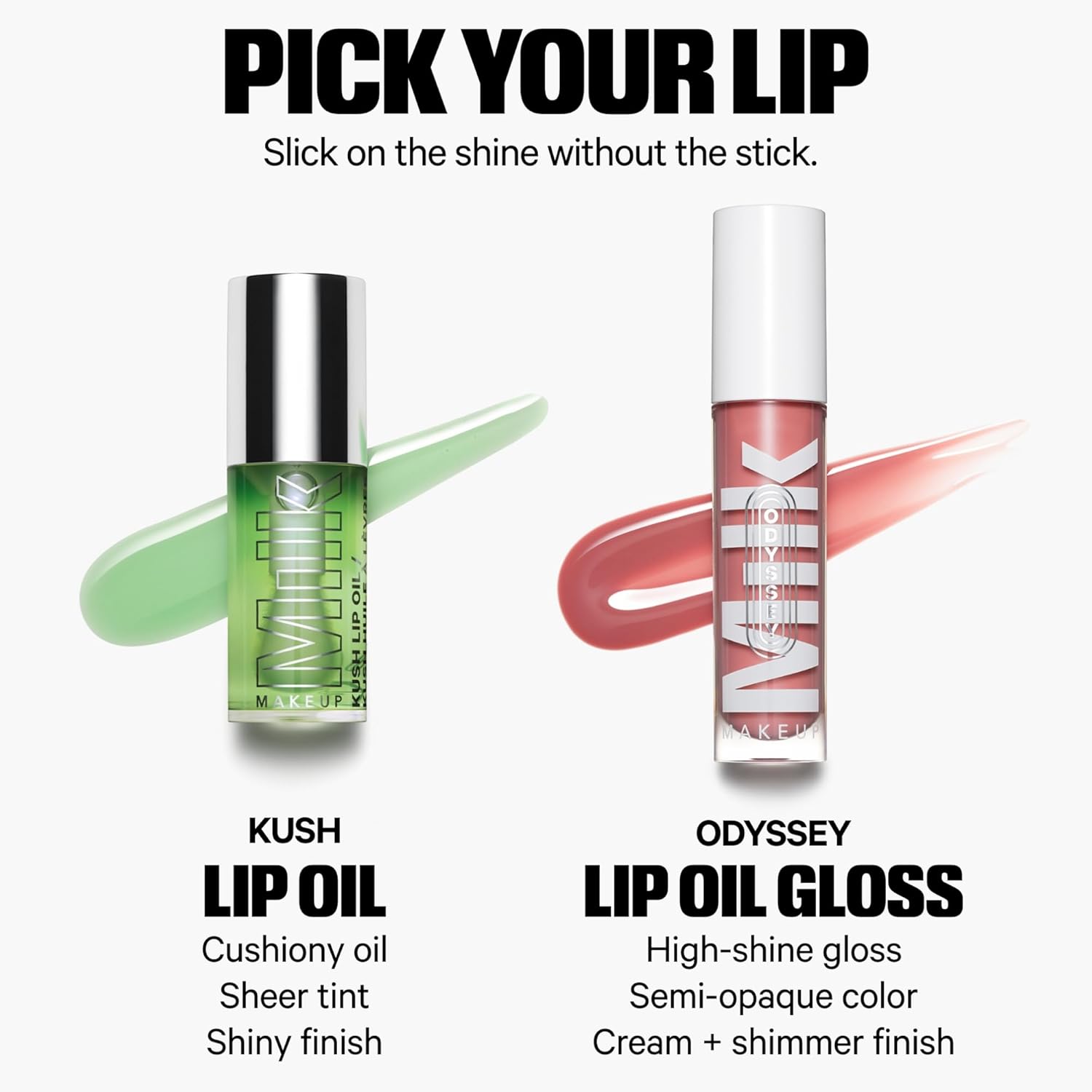 Milk Makeup Odyssey Lip Oil Gloss - For Fuller and Glossy Lips - Long Lasting Moisture - Semi-Sheer Color - Vegan Cruelty Free