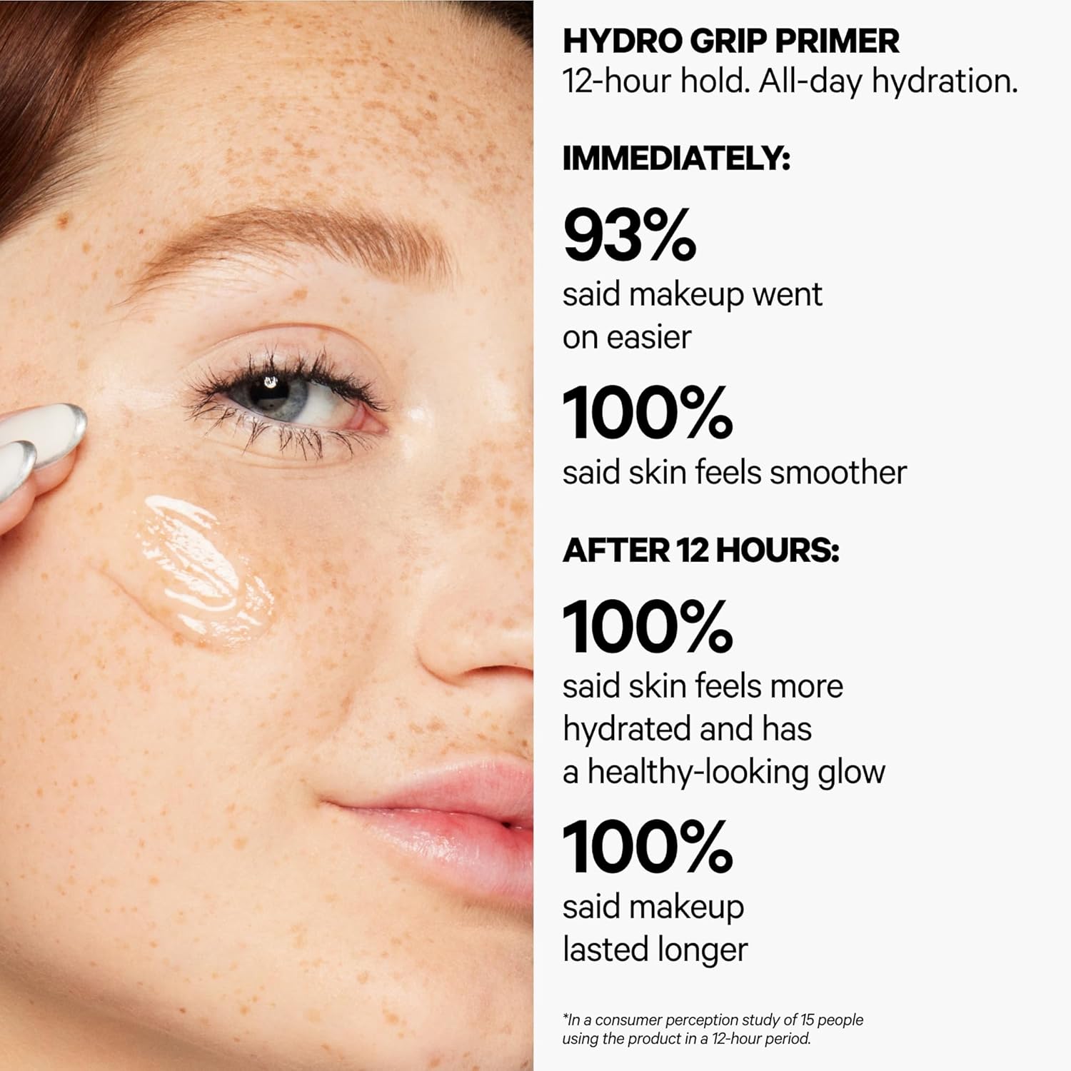 Milk Makeup Hydro Grip Primer with Hyaluronic Acid + Niacinamide – Hydrating Face Primer Grips Makeup for Up to 12 Hours – Silicone-Free, Lightweight Gel with Dewy Finish