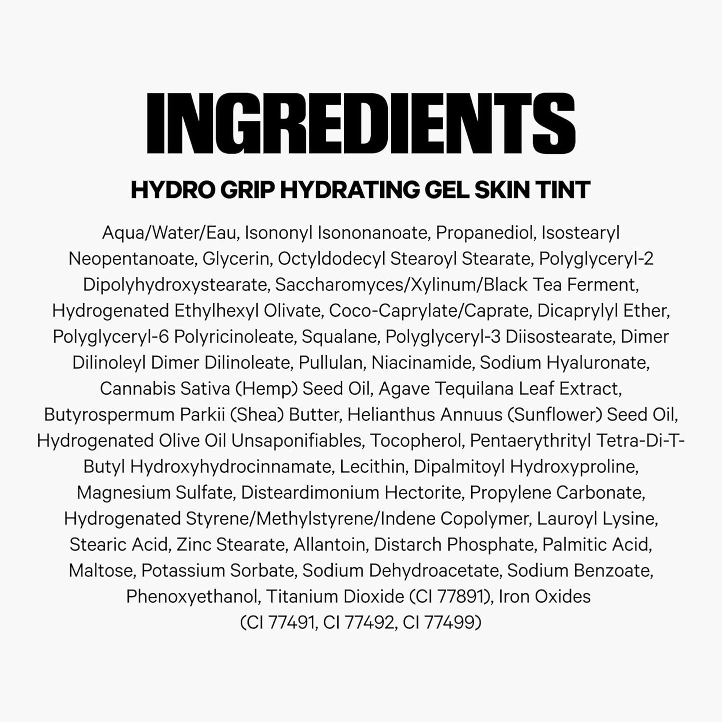 Milk Makeup Hydro Grip Hydrating Gel Skin Tint with Hyaluronic Acid – Buildable Light Coverage for Up to 12 Hours w/Dewy Finish – Non-Comedogenic