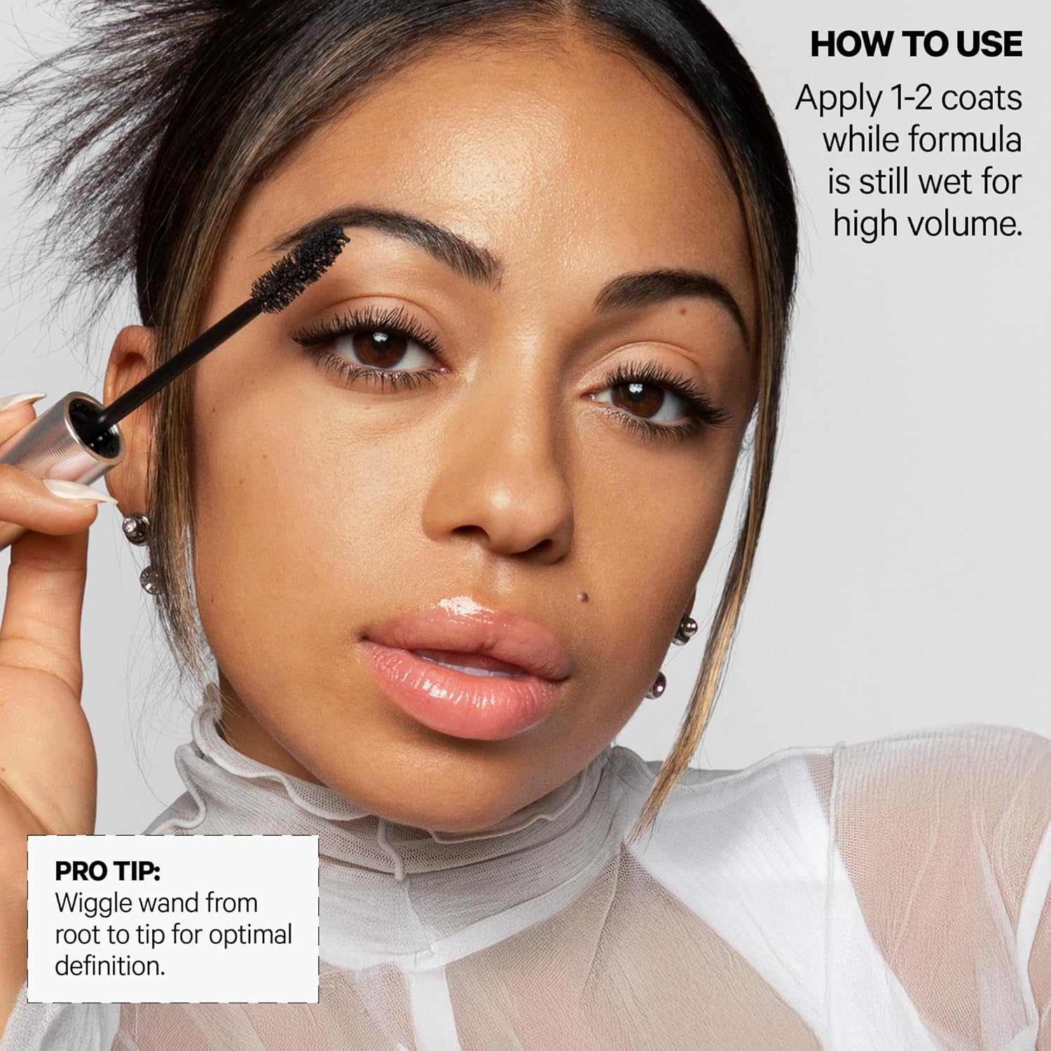 Milk Makeup KUSH Mascara – Volumizing Mascara for Thicker, Fuller, High-Volume Lashes from Root to Tip – Clean, Vegan, Conditioning Formula