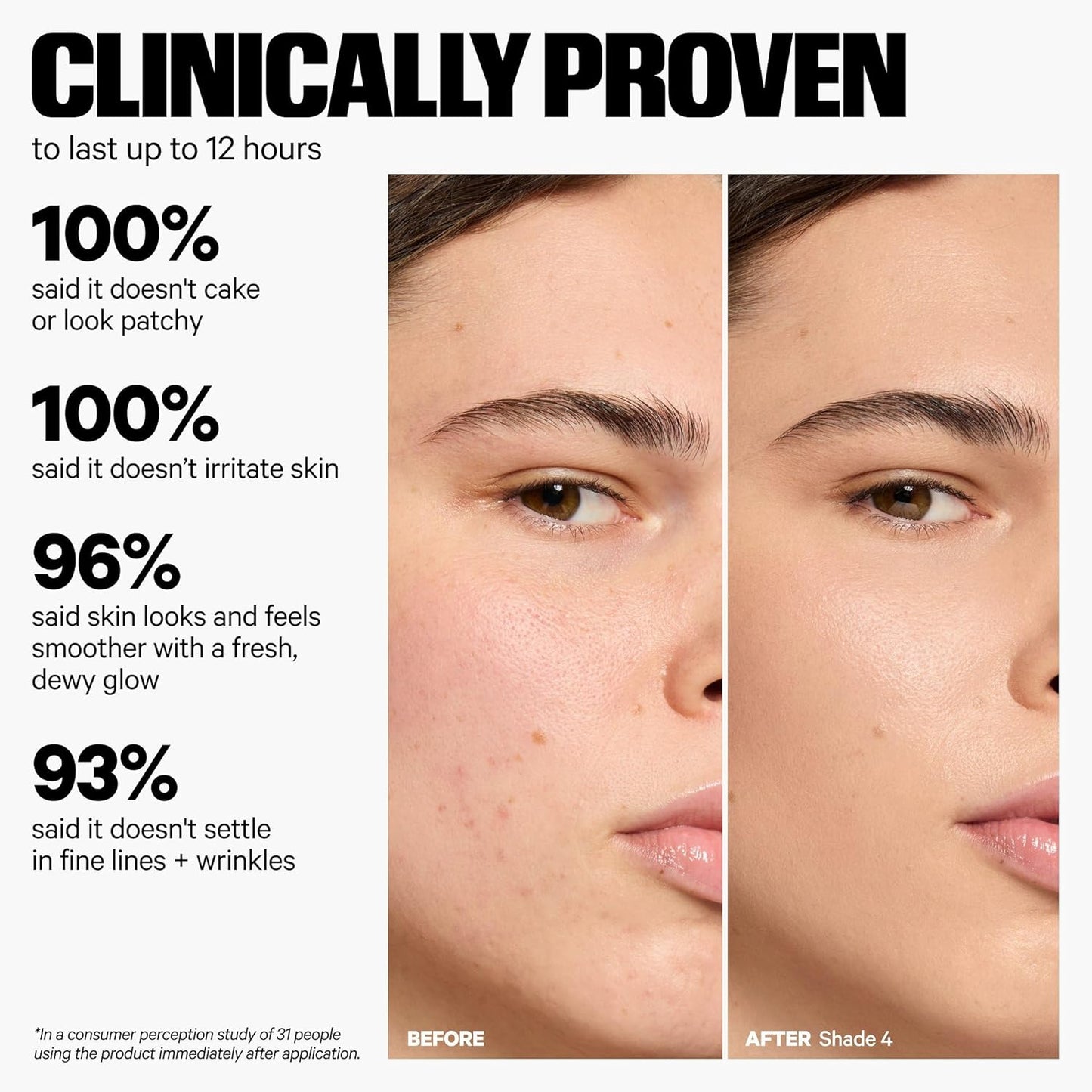 Milk Makeup Hydro Grip Hydrating Gel Skin Tint with Hyaluronic Acid – Buildable Light Coverage for Up to 12 Hours w/Dewy Finish – Non-Comedogenic